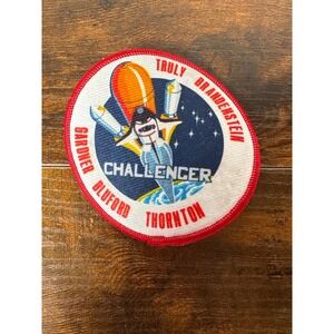 Vintage NASA Space Shuttle Challenger STS-8 Mission Patch Truly Bluford 1983 Red